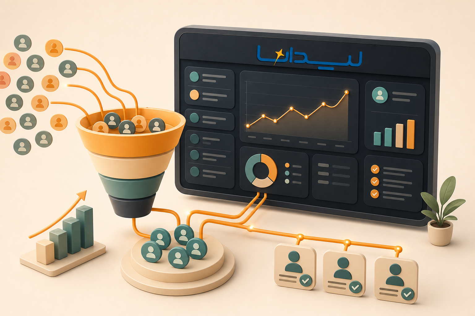 مدیریت و تخصیص هوشمند لید در CRM لیدانا