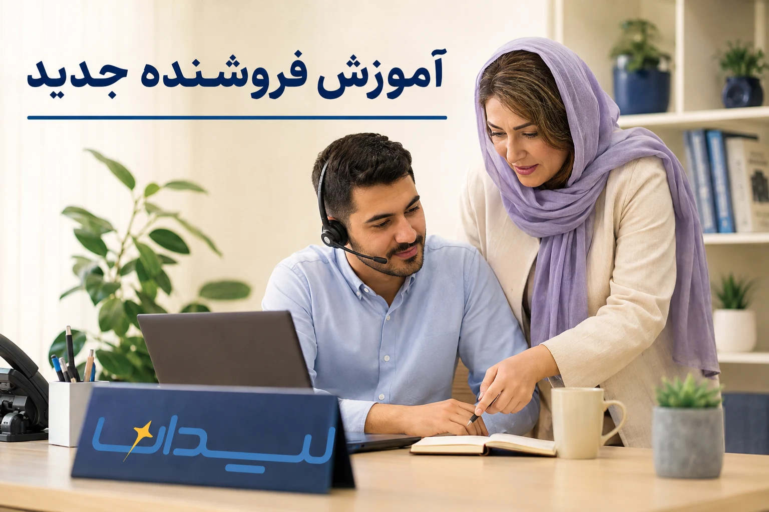 آموزش فروشنده جدید در فضای کاری ایرانی با هویت لیدانا
