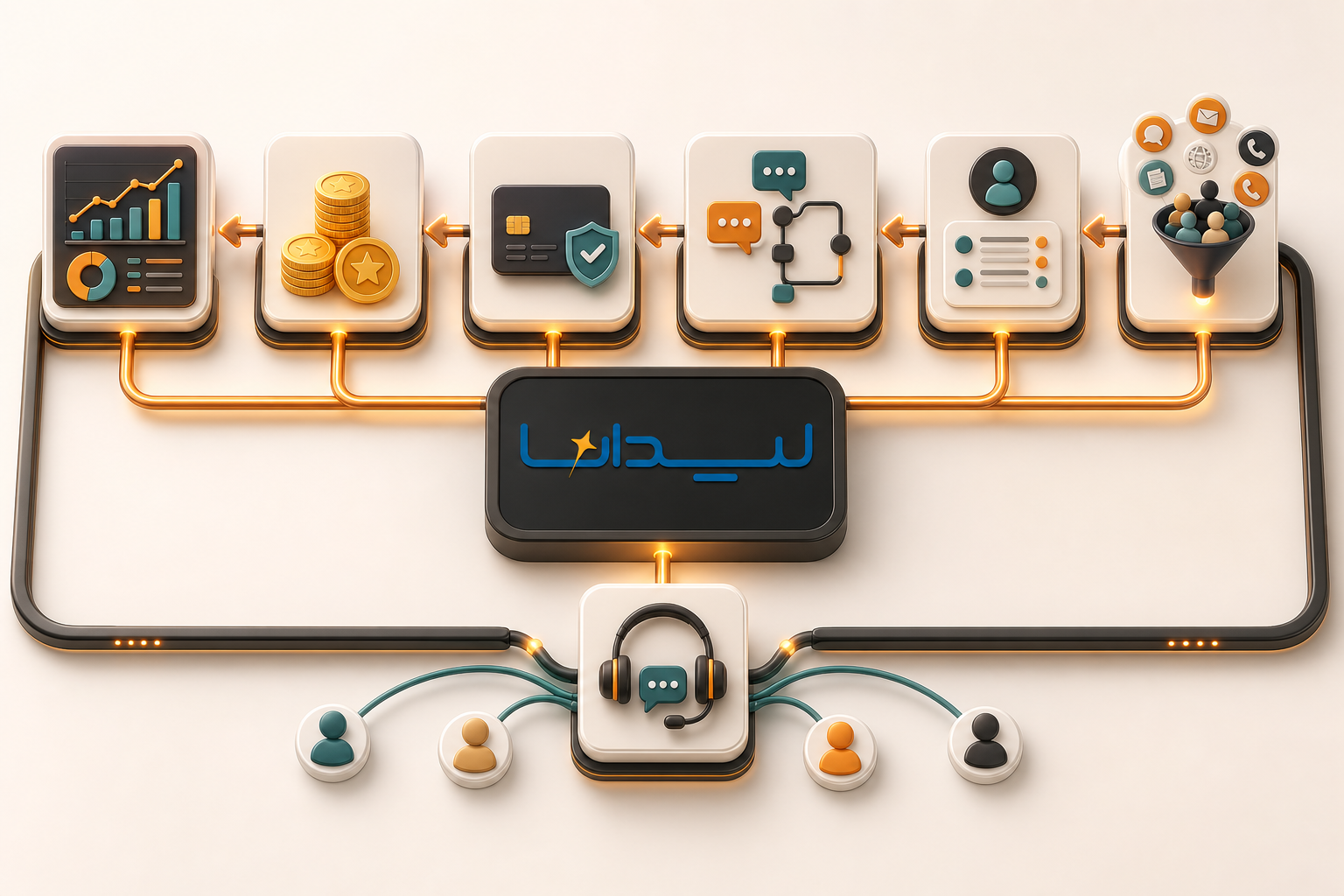 وب اپلیکیشن یکپارچه مدیریت فروش لیدانا